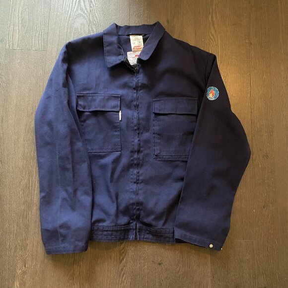 vintage 90s cotton work jacket proban size medium to large - Picture 1 of 11